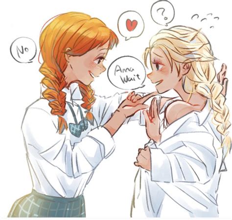 Pin By Lee Friederike On Elsaandanna Yuri Anime Girls Disney Princess