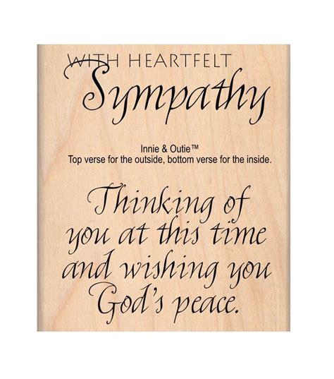 Mse My Sentiments Exactly Heartfelt Sympathy Mounted Stamp 25x3