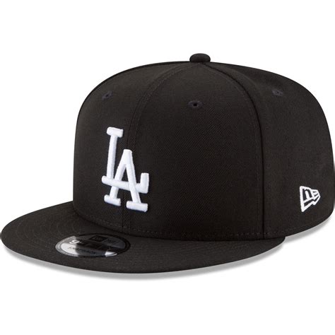 Los Angeles Dodgers New Era Black And White 9fifty Snapback Hat Black