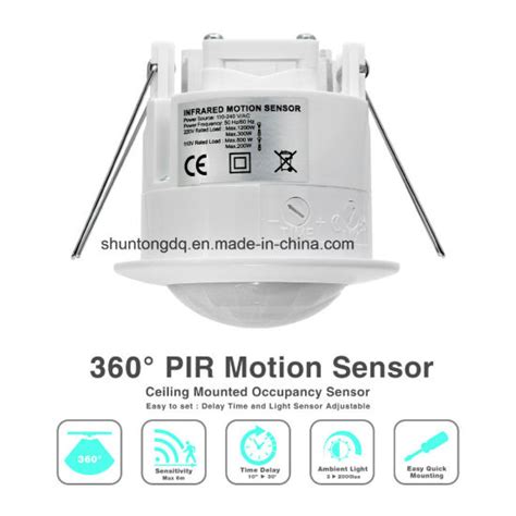 110220v Ir Infrared Motion Sensor Led Lamp Ceiling Wall Automatic
