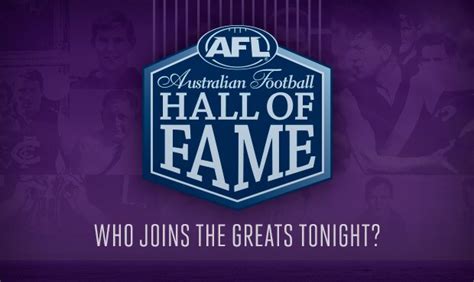 Hall Of Fame Afl Prepares To Induct 26th Legend