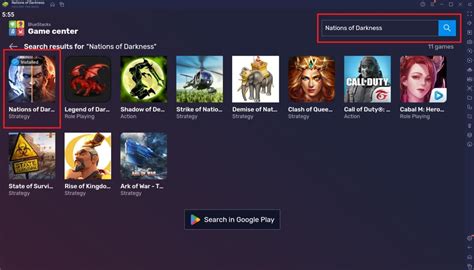 Как играть в Nations Of Darkness на ПК с эмулятором Bluestacks