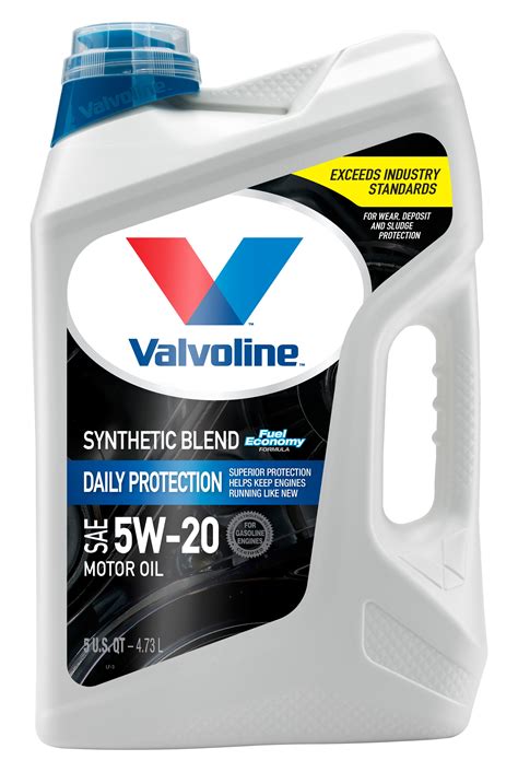 Valvoline Daily Protection Sae 5w 20 Synthetic Blend Motor Oil Easy