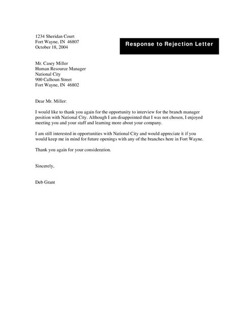 2024 Job Rejection Letter Fillable Printable Pdf And Forms Handypdf