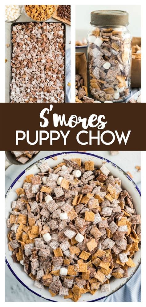 Everyone goes crazy over the powdered sugar, peanut butter and yummy candy our family loves puppy chow chex or maybe you know it as muddy buddy recipe. S'mores Puppy Chow | Recipe | Puppy chow recipes, Puppy ...