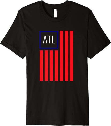 American Flag City Of Atlanta Georgia Love Atl Souvenir