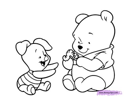 Baby Winnie The Pooh And Friends Coloring Pages Coloring Home