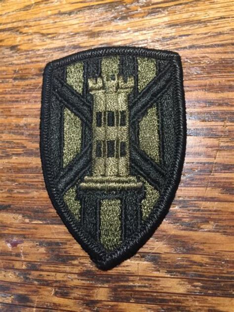 Us Army 7th Engineer Brigade Greenblack Uniform Patch Ebay