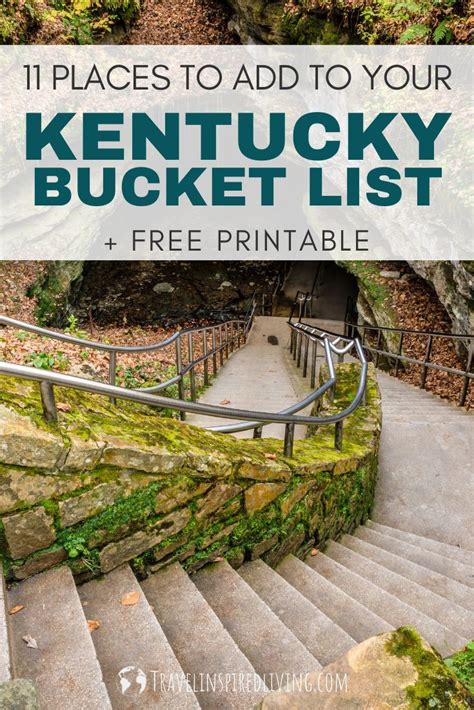 11 Places To Add To Your Kentucky Bucket List Free Printable