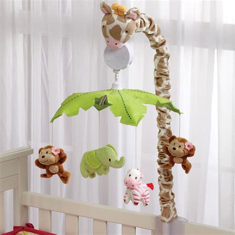 Jungle Animals Musical Crib Mobile Jungle Theme Nursery Baby Mobile
