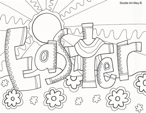 Sunday School Coloring Pages Easter Collection Free