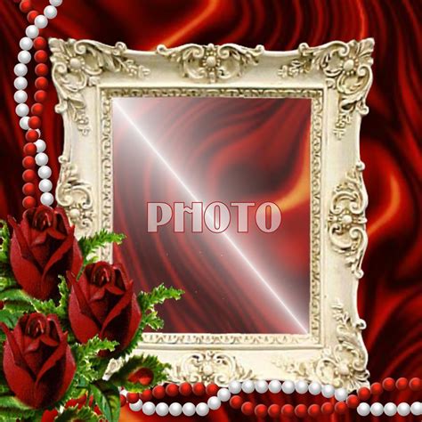 Anniversary Frame Wedding Anniversary Red Flowers Red Roses Picture