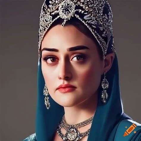Portrait Of Esra Bilgic As Halime Sultan The First Ottoman Valide Sultan On Craiyon