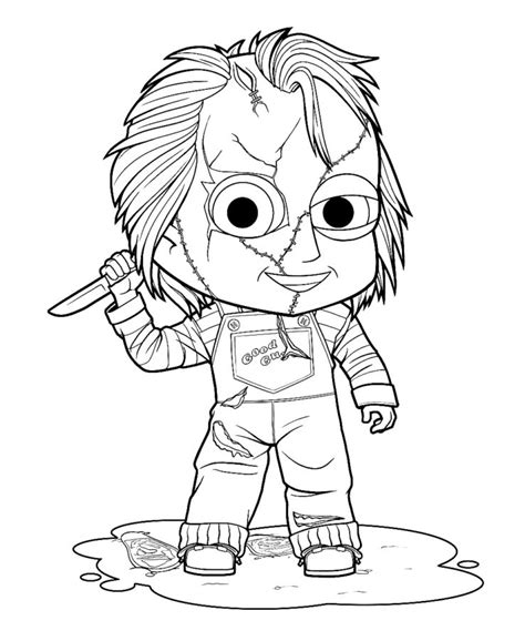 Toy Story Chucky Coloring Pages Chucky Coloring Pages Coloring Sexiz Pix