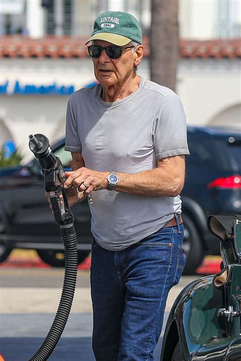 Harrison Ford Pumps His Own Gas In La After 80th Birthday Photos