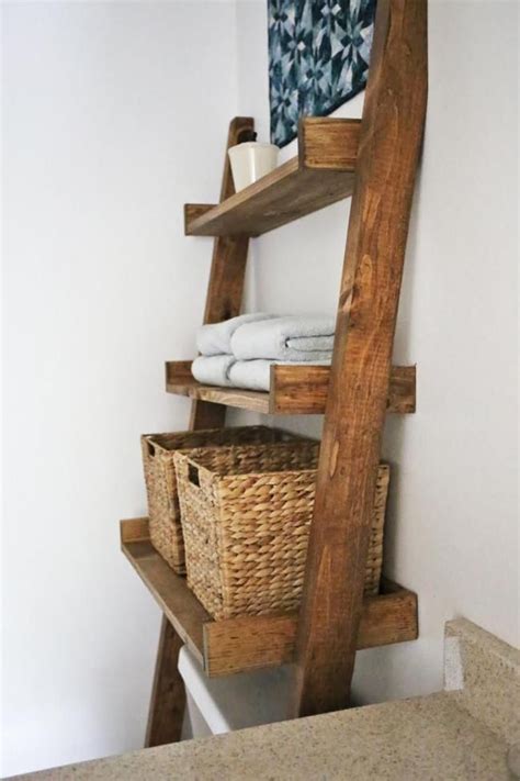 12, 2021 · bathroom shelf over toilet : Over the Toilet Storage - Leaning Bathroom Ladder | Toilet ...