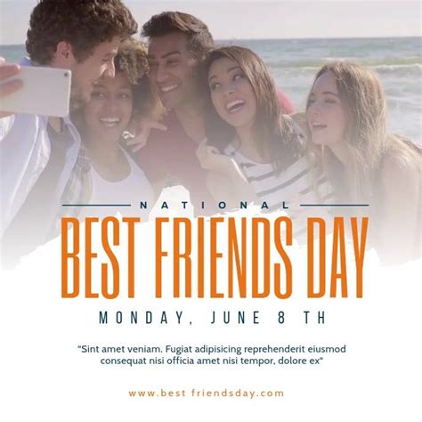 National Best Friends Day Social Media Template National Best Friend Day Friends Day Best