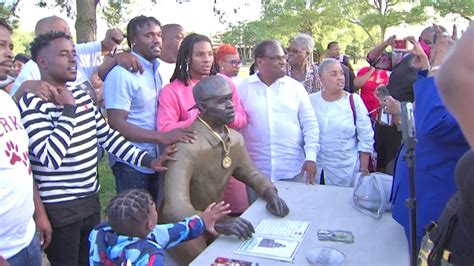 New Statue Of George Floyd Unveiled In Houston