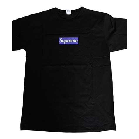 Supreme Black Cotton T Shirt For Men Lyst