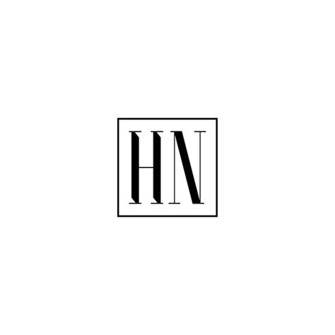 Premium Vector Hn Monogram Logo Design Letter Text Name Symbol