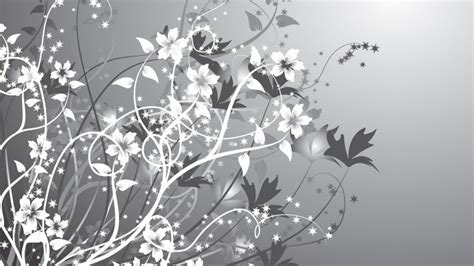 Choose from hundreds of free flower wallpapers. 1366x768 White & Gray Flowers Abstract desktop PC and Mac ...