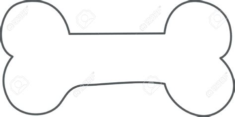 outline   dog bone    clipartmag