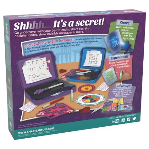 Girls Only Secret Message Lab Smart Kids Toys