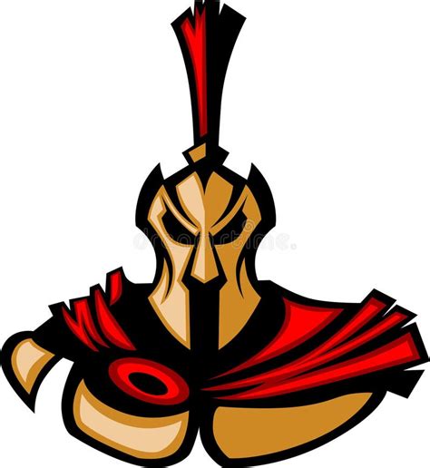 Spartan Trojan Mascot Logo Stock Vector Image 15641430