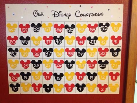 Countdown Calendar Ideas Disney Countdown Disney Countdown Calendar