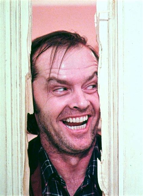 Jack Nicholson In The Shinning 1980 The Shining Heres Johnny The