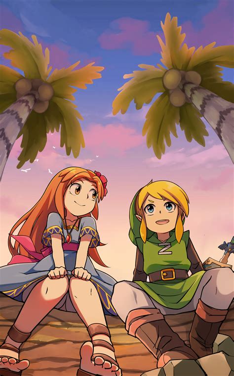 Link And Marin The Legend Of Zelda And 1 More Drawn By Oishiigarriel