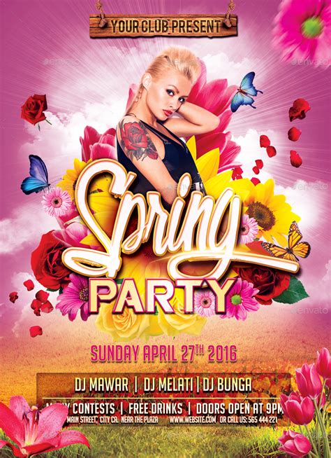 Ah spring, what a lovely season. Spring Party by EyestetixStudio | GraphicRiver
