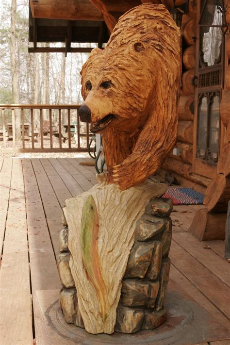 Chainsaw Carvings By Todd Gladfelter Chainsaw Carving Bear Carving