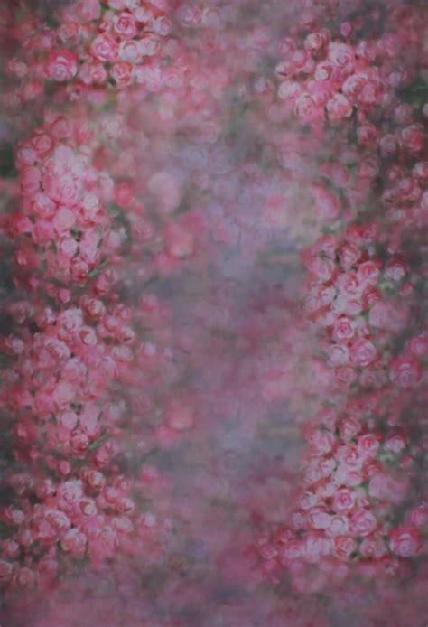 Huayi Pink Colorwater Flower Photo Background Art Fabric Photography
