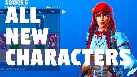 Fortnite is the hottest name in online gaming. FORTNITE SEASON 6 ALL NEW CHARACTERS - SKINS - YouTube