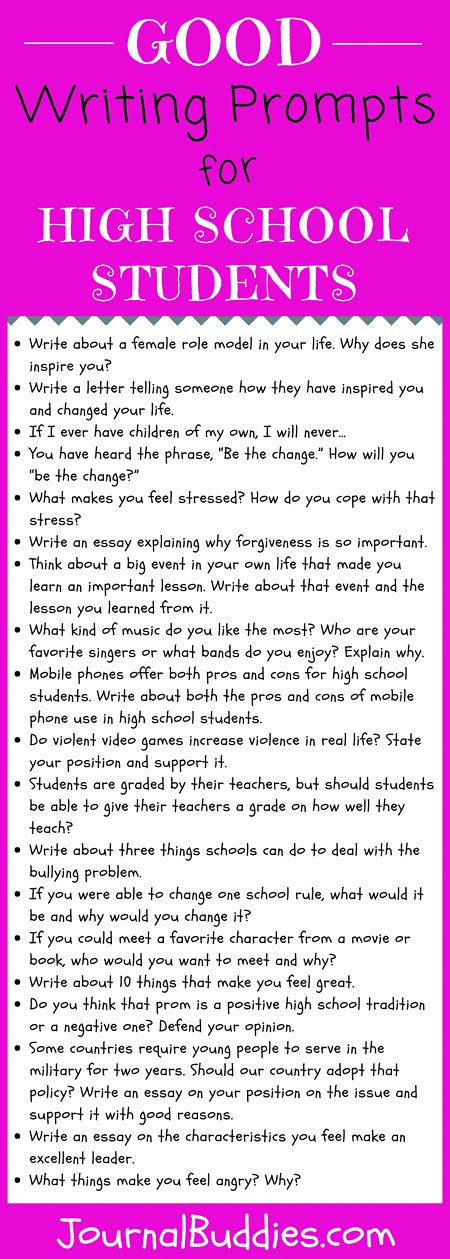 Essay Prompts For High School Students
