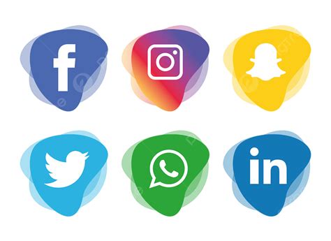 Set Social Media Vector Hd Images Social Media Icons Set Social Icons Media Icons Social