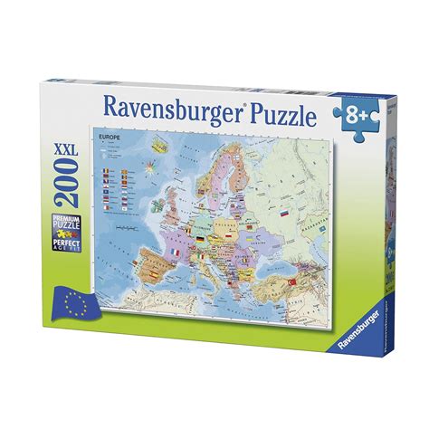 Ravensburger 12841 Map Of Europe Jigsaw Puzzle 200 Pieces Uk