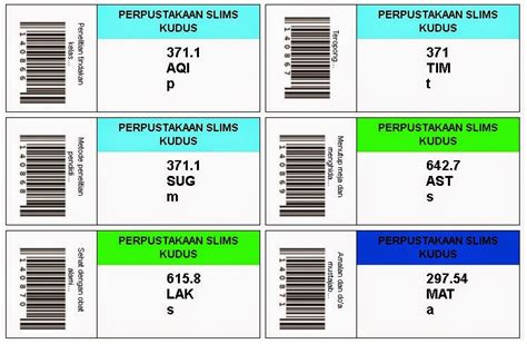 Plugin SLiMS 7 Label Barcode Warna Rotasi Komunitas SLiMS Kudus