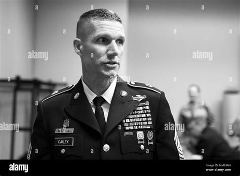 Sergeant Major Of The U S Army Daniel A Dailey Black And White Stock