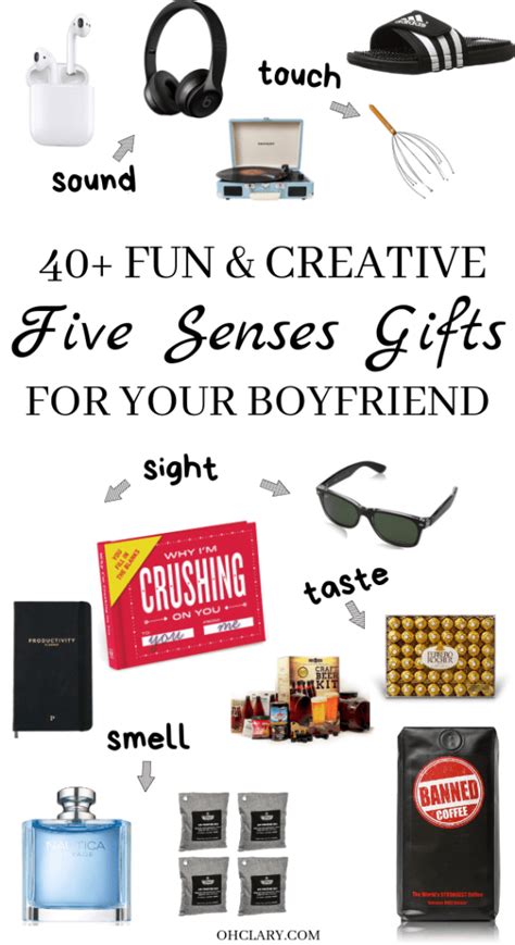 Opt for something homemade giving a personal touch. 5 Senses Gifts For Him That He Will Actually Find Useful ...