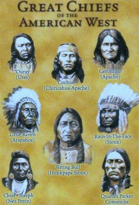 Chiefs Of Indian Nation Nativeamericanculturecrafts Native American