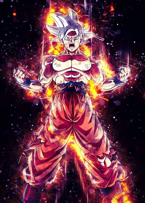 Anime Goku Ultra Instinct Poster By Syarifkuroakai Art Displate