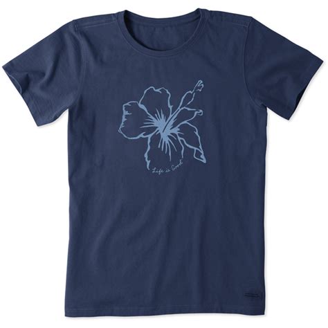 Womens One Hibiscus Short Sleeve Tee Life Is Good® Official Site