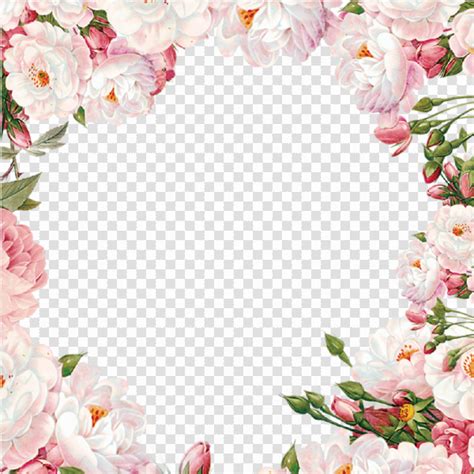 Flowers Border Clipart Frame Png Arteryband Png