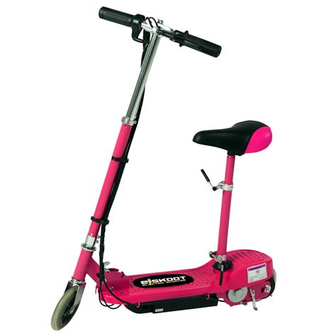 Pink Kids Electric Scooter With Seat Eskooter Free Uk Delivery