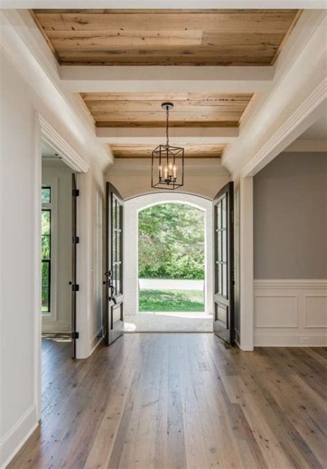 The easiest way to install a coffered ceiling is to cover the entire ceiling, but you can also have a perimeter around the coffered ceiling area. 4 Incredible Coffered Ceiling Styles