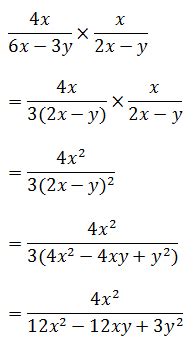 operasi perkalian pecahan pada ALJABAR ~ MATEMATIKA