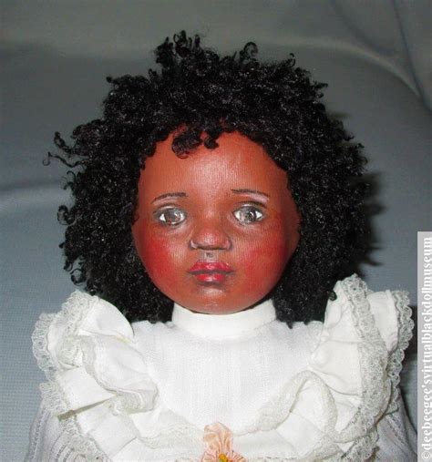 Ooak Painted Cloth Doll Deebeegees Virtual Black Doll Museum™