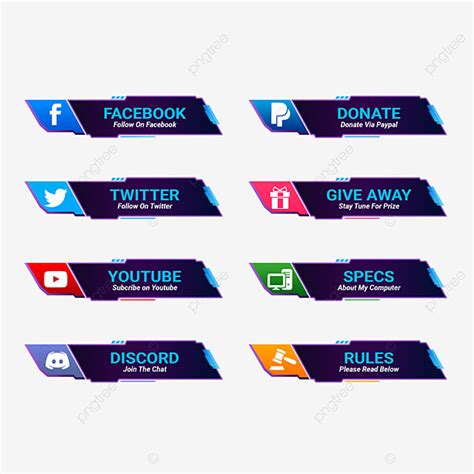 Twitch Screen Overlay Png Transparent Modern Blue Purple Twitch Screen